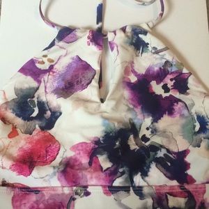 Athleta High Neck Keyhole bikini top Small